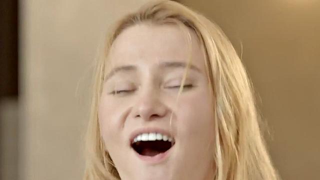 Sensual smalltitted babe making love with her lover