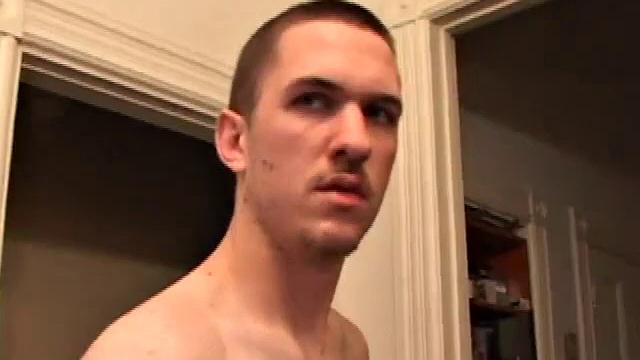 Kaos happens upon Casper, while he's beating off, and decides to join in. After watching what his buddy is doing, Kaos leans down and plants his face in Casper's lap, taking in every inch of his hard dick.