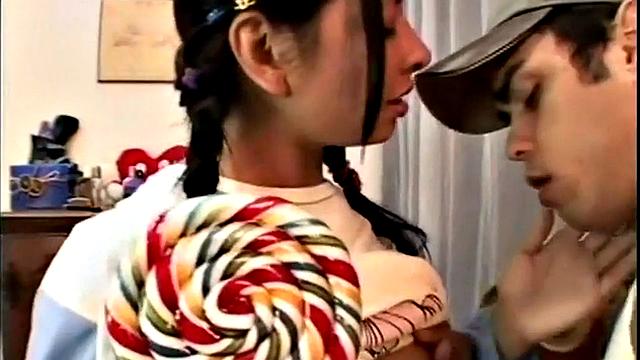 Dainty teen rammed hard in POV