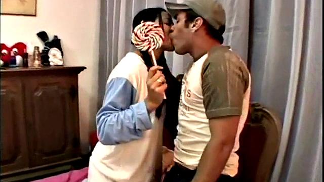 Dainty teen rammed hard in POV