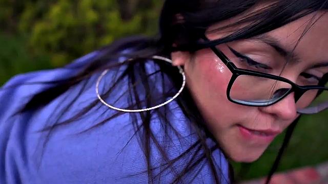 Petite Latina teen solo and naked