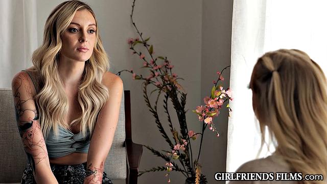 Babe Charlotte Sins Spitroasted By GF & Lover - Marilyn Johnson, Nicole Aria - GirlfriendsFilms