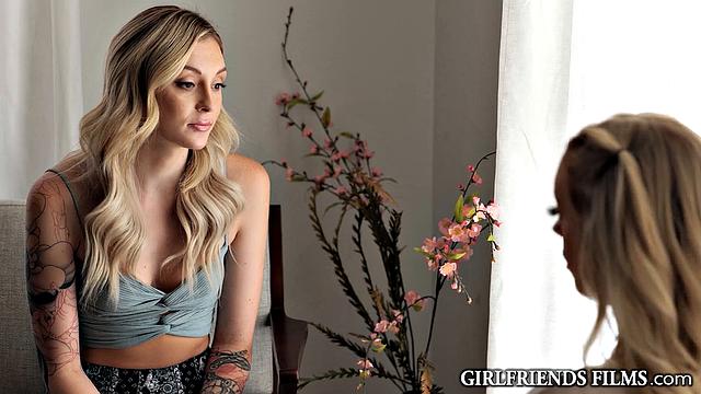 Babe Charlotte Sins Spitroasted By GF & Lover - Marilyn Johnson, Nicole Aria - GirlfriendsFilms
