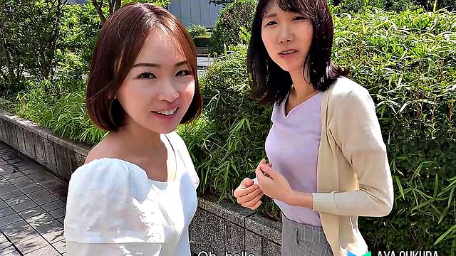 Miss Aya Oukura brings her old teacher to play