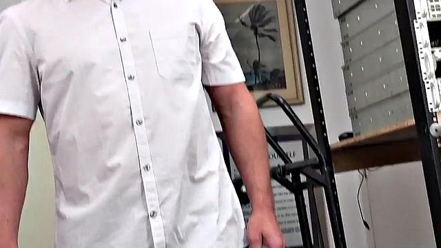 BBC amateur top jock pounds white in office POV until cum