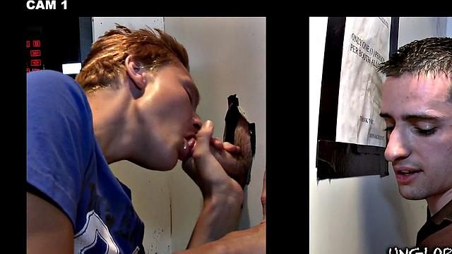 Caught in gay gloryhole