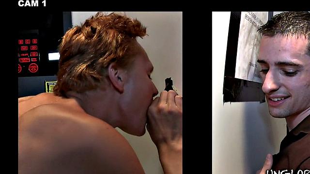 Caught in gay gloryhole