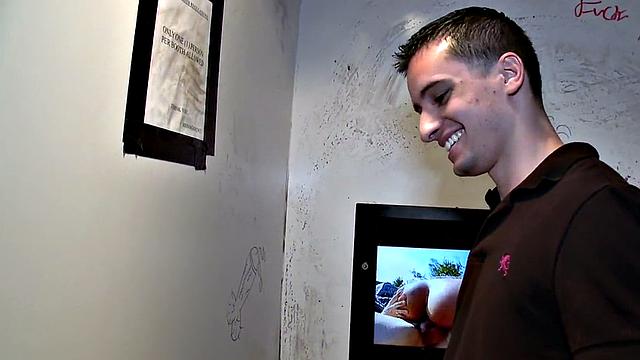 Caught in gay gloryhole