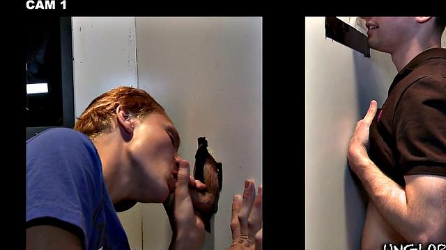 Caught in gay gloryhole
