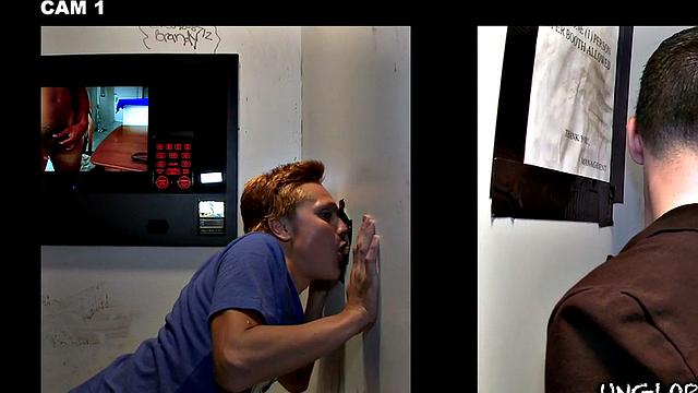 Caught in gay gloryhole