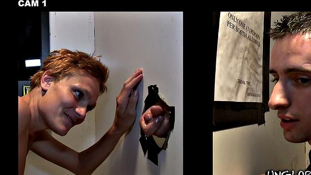 Caught in gay gloryhole