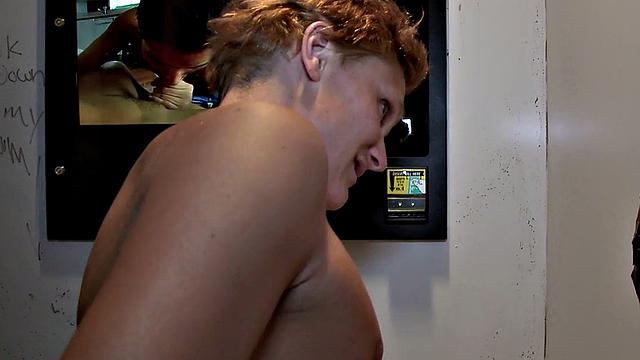 Caught in gay gloryhole