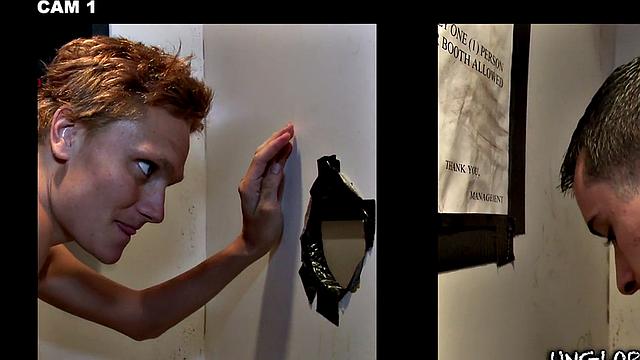 Caught in gay gloryhole