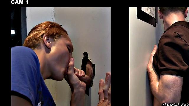 Caught in gay gloryhole