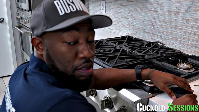 CuckoldSessions - My Hot Wife Cucks Me Hard To Squirt On Maintenance Guy's BBC