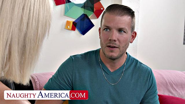 Gorgeous neighbor Bambi Barton needs a cock to fill up her pussy.