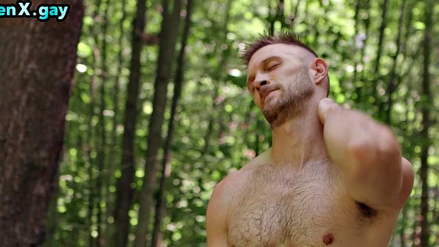 Bigcock lumberjack drilling BFF outdoors in missionary