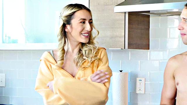 Horny babe, Sweet Sophia, has a sweet treat for her friend's brother