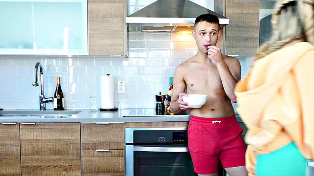 Horny babe, Sweet Sophia, has a sweet treat for her friend's brother