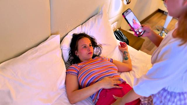 Sexy amateur teen licks and fingers