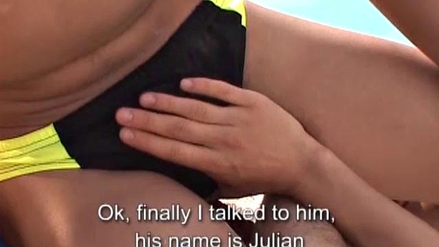 Walter is a 19 year old Latin twink, who is hanging out at the pool and hoping to get the attention of young Julian. He gets his wish and soon the boys are inside stripping out of their swimwear.