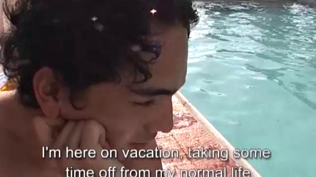 Walter is a 19 year old Latin twink, who is hanging out at the pool and hoping to get the attention of young Julian. He gets his wish and soon the boys are inside stripping out of their swimwear.