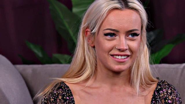 SPH femdom babe laughs and jerks small cock of loser