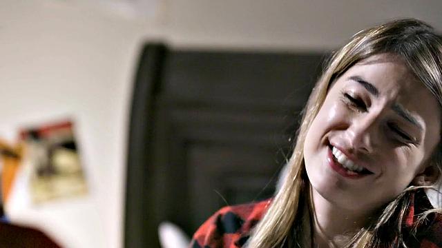 Conflicted Teen Kristen Scott Discovers Her Sexuality With Petite Blonde Kenna James