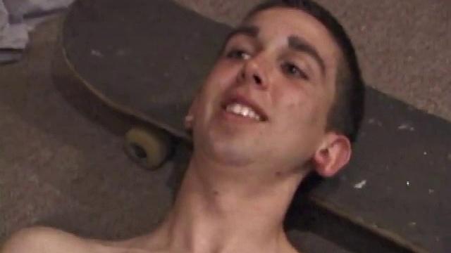 Christian loves showing off his big dick. Chad Wiley is talkative and flul of off-the-wall comments. Christian shuts him up by sticking his dick in his mouth.