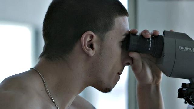 Sixpack jock teases body and jerks for cumshot