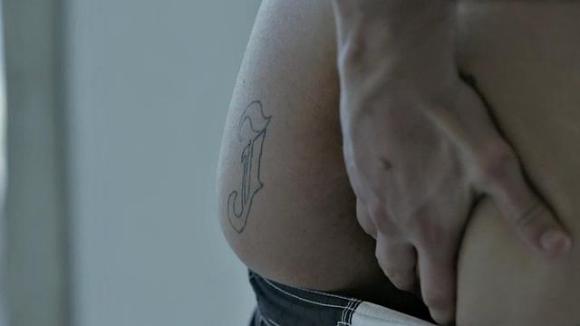 Sixpack jock teases body and jerks for cumshot