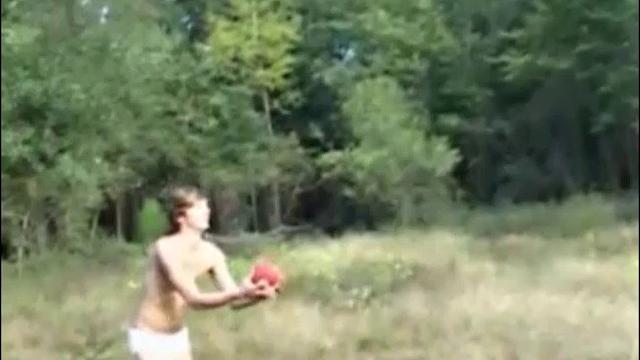 Cody, Brad and Sebastian have a threesome in the country.