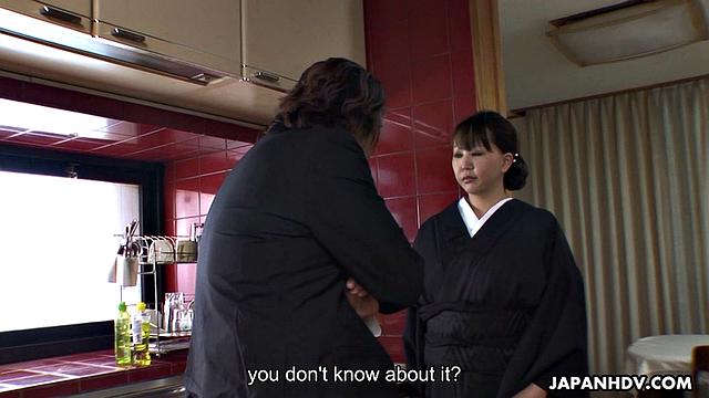 Waka Kano's cunt hungering for a mature cock