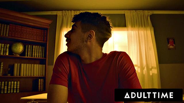 ADULT TIME - Sex Addict Little Puck DOUBLE PENETRATED DURING ROUGH DVP GANGBANG