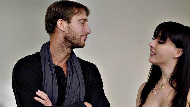 Busty babe bounces on lover's cock after sucking it