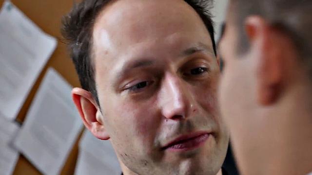 Pervert priest fucks student's tight asshole in classroom