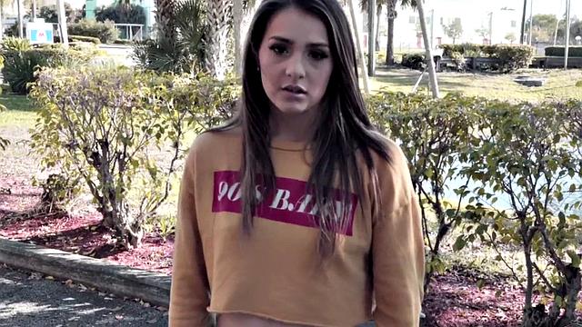 Pickedup teen cutie rides before missionary in POV duo
