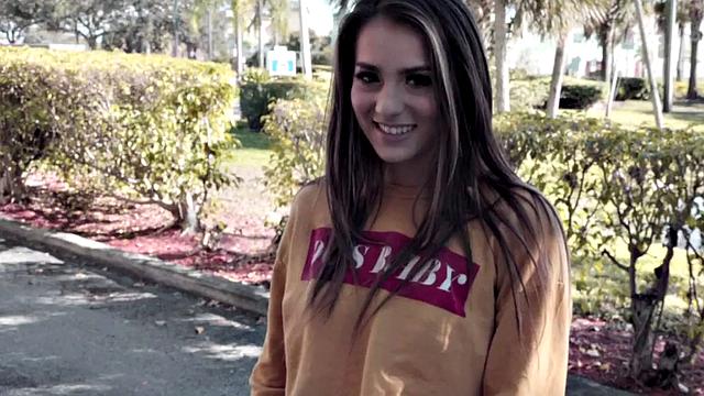 Pickedup teen cutie rides before missionary in POV duo