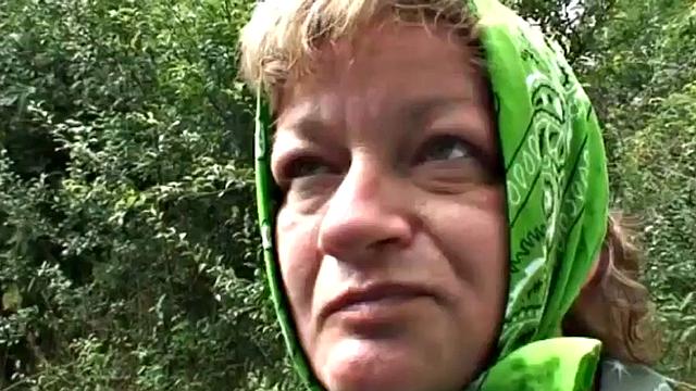 A tattooed teen get drilled hard by a couple in the woods