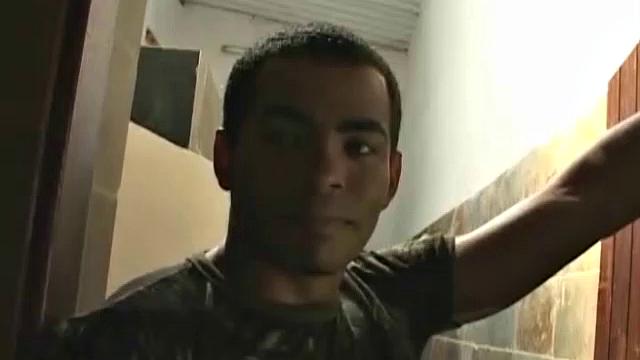 Two Latino Soldiers find themselves alone in the barracks. They decide to take a walk to a secluded outdoor area. They unleash their lust and of course there's no condoms, so it's bareback fucking all the way!