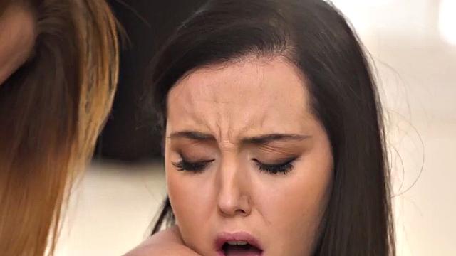 Petite anal loving dyke strapon by her bigbooty GF