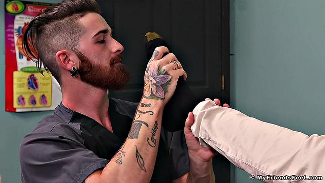 Dr. Sean Duran Gets His Feet Worshiped - Sean
