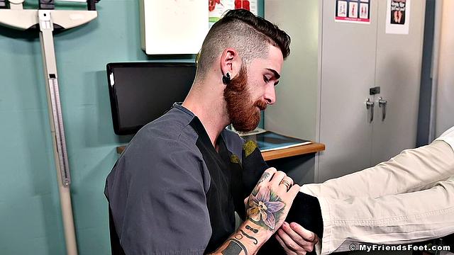 Dr. Sean Duran Gets His Feet Worshiped - Sean