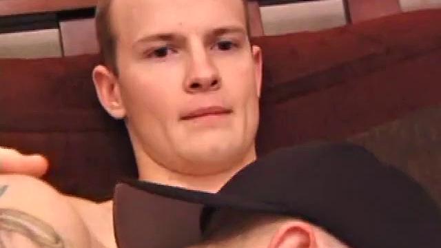 Shane hooks up with Lex Python, who is also straight, but curious. Shane and Lex work on themselves solo for a while, before curiosity gets the best of Lex. He reaches over and grabs Shane, even putting it in his mouth for a bit.