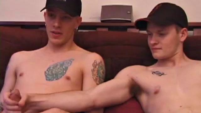 Shane hooks up with Lex Python, who is also straight, but curious. Shane and Lex work on themselves solo for a while, before curiosity gets the best of Lex. He reaches over and grabs Shane, even putting it in his mouth for a bit.