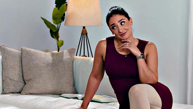 NURU MASSAGE - Gorgeous Teen Aften practices her massage techniques with her step-parent