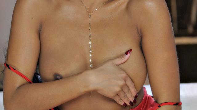 Petite Asian Ember Snow Enjoys Her Body In Dreamlike Solo Performance