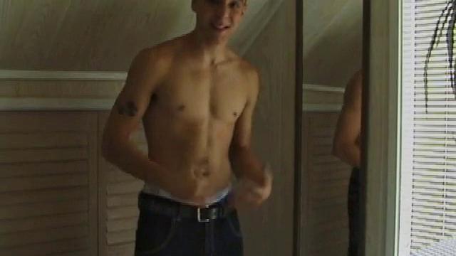 Bradley Shaw strokes his hard cock on camera