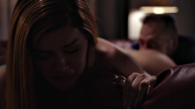 Redhead TS babe enjoys rimming with BF