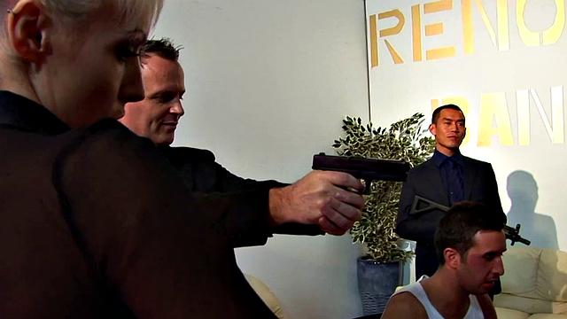 Robbery Turns into Orgy with MILFs